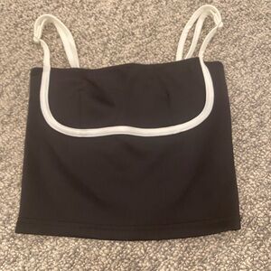 Edikted Monochrome Contrast Crop Top